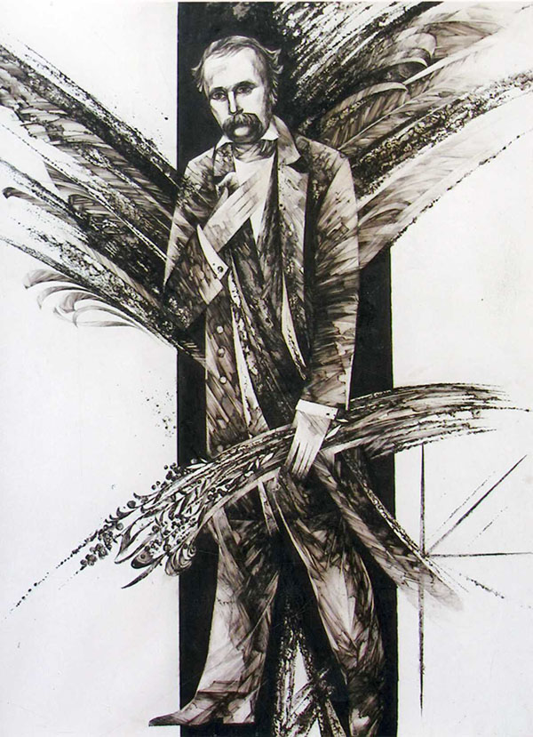 С. Курак. «Поет». 2007. Монотопія, перо